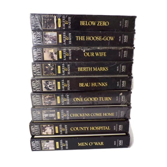 Lot of 9 Laurel & Hardy Cabin Fever Series VHS 7 New Sealed 2 Opened - Picture 10 of 10